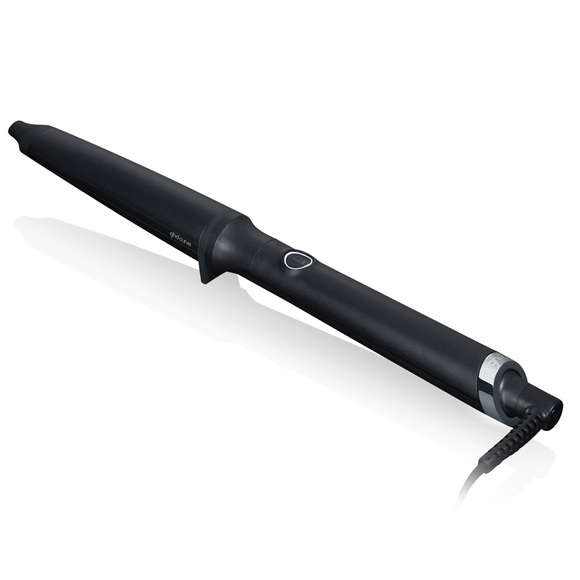 GHD Creative Curl Tapered Curl Curling Curler Wand Iron Black Silver Glove - Picture 1 of 17